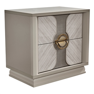 Eternity Traditional Style Eucalyptus-veneer Nightstand made with Wood in Beige