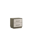 Gem Modern Style Full 5PC Bedroom Set Made with wood in light Beige & Brown