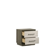 Gem Modern Style Full 5PC Bedroom Set Made with wood in light Beige & Brown