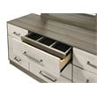 Gem Modern Style Full 5PC Bedroom Set Made with wood in light Beige & Brown
