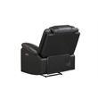 Challenger Modern LED Recliner Chair made with wood and metal frame in Black