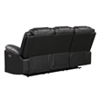 Challenger Modern 2PC (Sofa&Loveseat) made with wood and metal frame in Black