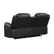 Challenger Modern 2PC (Sofa&Loveseat) made with wood and metal frame in Black