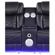 Challenger Modern 2PC (Sofa&Loveseat) made with wood and metal frame in Black