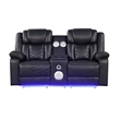 Challenger Modern 3PC(Sofa & Loveseat & Chair)made with metal frame in Black