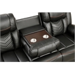 Challenger Modern LED Recliner Sofa made with wood and metal frame in Gray