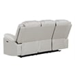 Challenger Modern LED Recliner Sofa made with wood and metal frame in Beige