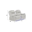Challenger Modern 2PC(Sofa&Loveseat)made with metal frame in Beige
