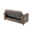 Melody Contemporary 2pc(Sofa Loveseat) made with wood in Taupe
