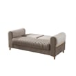 Melody Contemporary 2pc(Sofa Loveseat) made with wood in Taupe