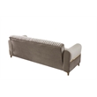 Melody Contemporary 2pc(Sofa Loveseat) made with wood in Taupe