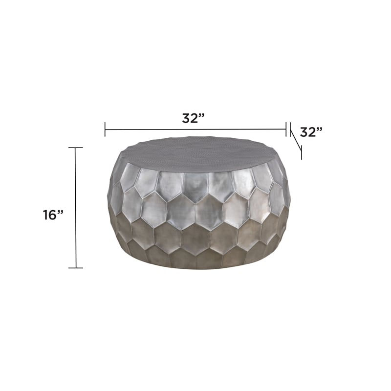 CT-101Coffee Table  made with Aluminum in Silver