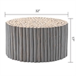 T1009-32 Coffee Table & ET1009-16 End Table Gray