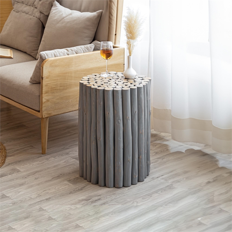 T1009-32 Coffee Table & ET1009-16 End Table Gray