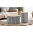 T1009-32 Coffee Table & ET1009-16 End Table Gray