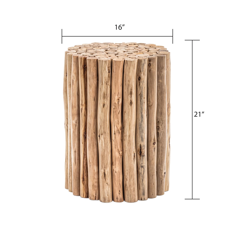 Modern T1009-32 Coffee Table & ET1009-16 End Table Natural