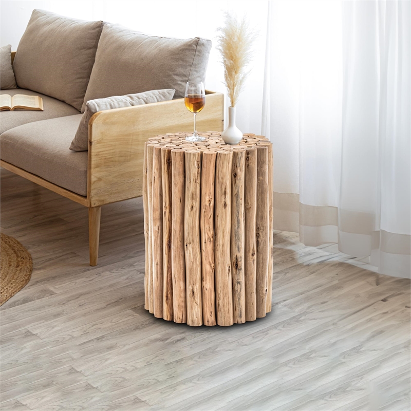 Modern T1009-32 Coffee Table & ET1009-16 End Table Natural