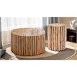 Modern T1009-32 Coffee Table & ET1009-16 End Table Natural