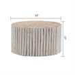 T1009-32 Wood Coffee Table & ET1009-16 Wood End Table in White