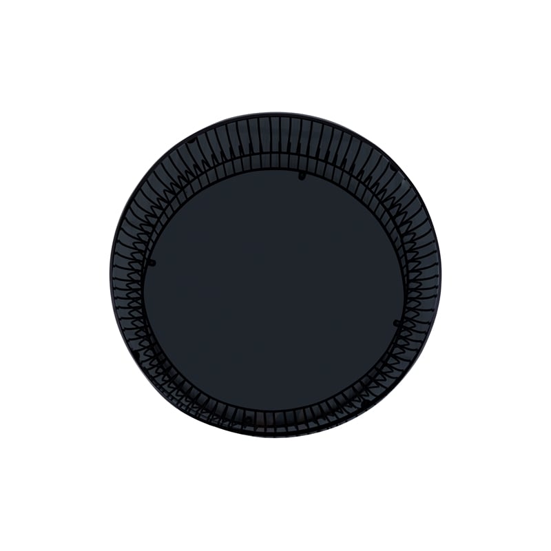 CT901 Round Coffee Table made with metal and Tempered Glass Top Black