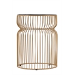 ET-901 END Table made with metal and Tempered Glass Top Gold