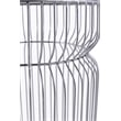 ET-901 END Table made with metal and Tempered Glass Top Silver