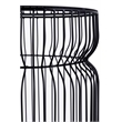 ET-901 END Table made with metal and Tempered Glass Top Black