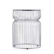 T901 Coffee and End Table Set made with metal and Tempered Glass Top Silver