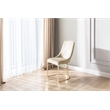 Emrald Modern Gold Legs in Beige Color- 2 Chairs Per Box