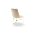 Emrald Modern Gold Legs in Beige Color- 2 Chairs Per Box