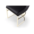 Emrald Modern Gold Legs in Black Color- 2 Chairs Per Box