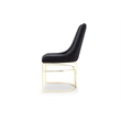 Emrald Modern Gold Legs in Black Color- 2 Chairs Per Box