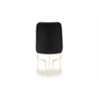 Emrald Modern Gold Legs in Black Color- 2 Chairs Per Box