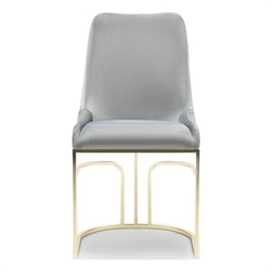 Emrald Modern Gold Legs in Gray Color- 2 Chairs Per Box
