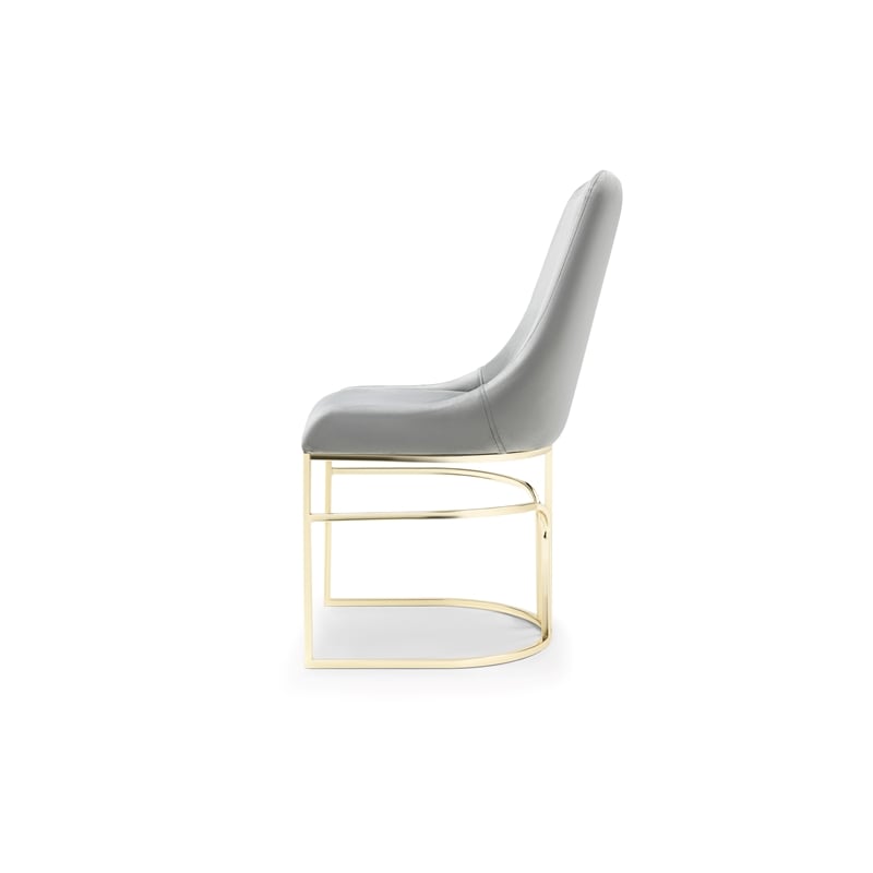 Emrald Modern Gold Legs in Gray Color- 2 Chairs Per Box