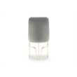 Emrald Modern Gold Legs in Gray Color- 2 Chairs Per Box