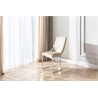 Emrald Modern Steel Legs in Beige Color-2 Chairs Per Box