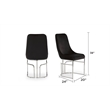 Emrald Modern Steel Legs in Black Color-2 Chairs Per Box
