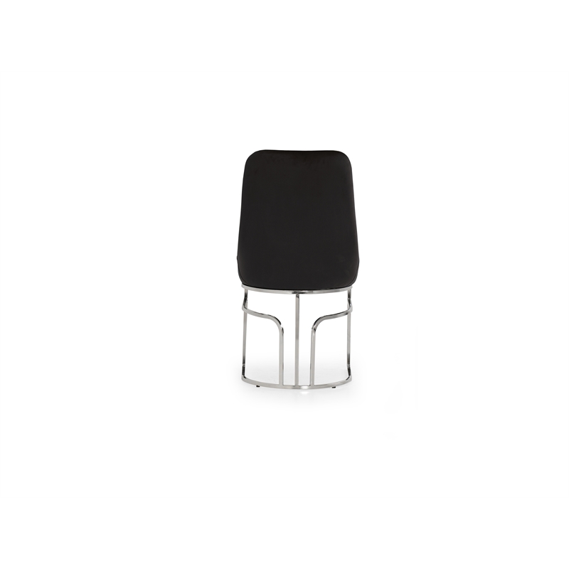 Emrald Modern Steel Legs in Black Color-2 Chairs Per Box