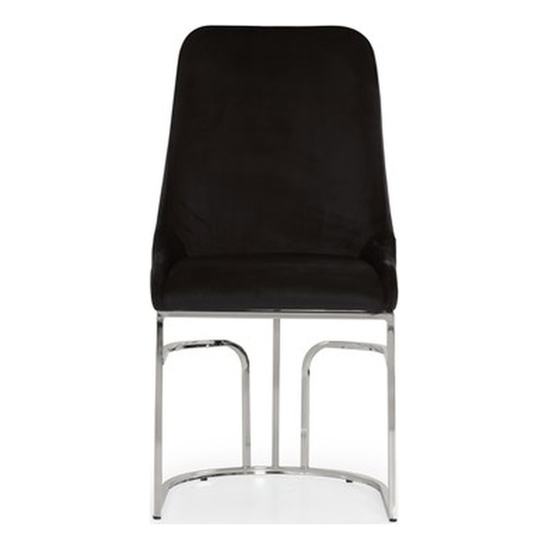 Emrald Modern Steel Legs in Black Color-2 Chairs Per Box