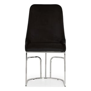 Emrald Modern Steel Legs in Black Color-2 Chairs Per Box