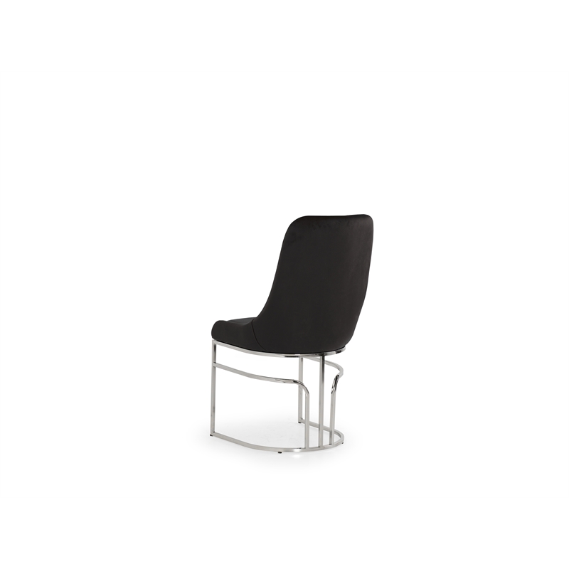 Emrald Modern Steel Legs in Black Color-2 Chairs Per Box