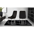 Emrald Modern Steel Legs in Black Color-2 Chairs Per Box