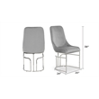 Emrald Modern Steel Legs in Gray Color- 2 Chairs Per Box
