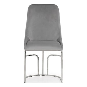Emrald Modern Steel Legs in Gray Color- 2 Chairs Per Box