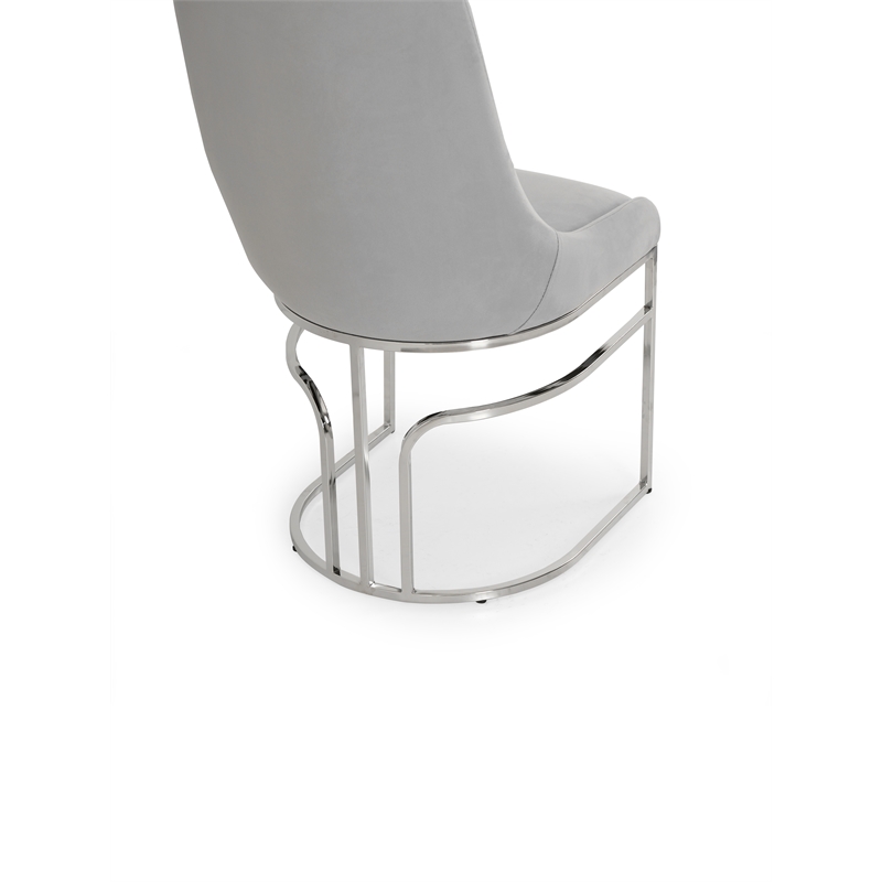 Emrald Modern Steel Legs in Gray Color- 2 Chairs Per Box
