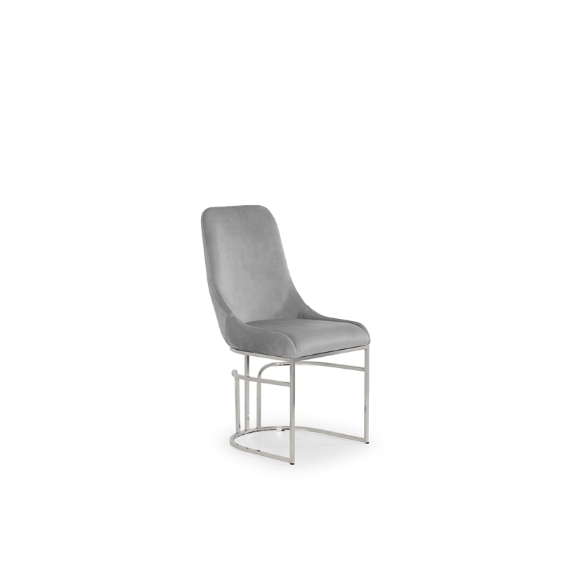 Emrald Modern Steel Legs in Gray Color- 2 Chairs Per Box