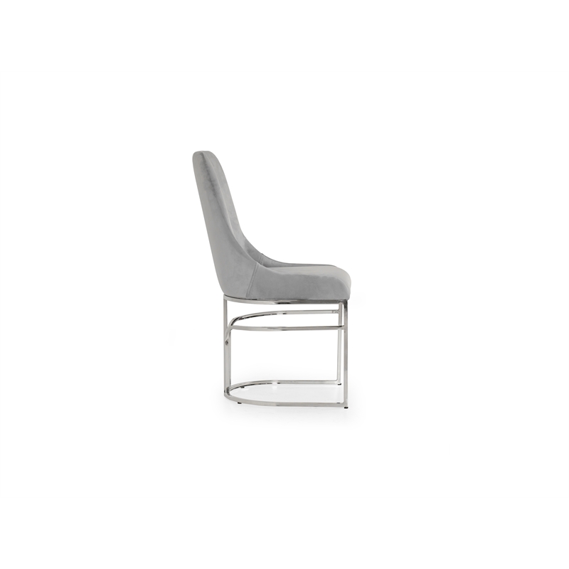 Emrald Modern Steel Legs in Gray Color- 2 Chairs Per Box