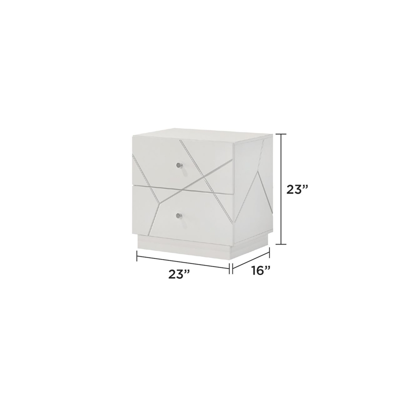 Manhattan King 5-Piece Set including  Storage Chest Made With Wood in White