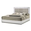 Mist 5PC Queen bedroom Set made with Wood Lacquer & Marble Detailing in White